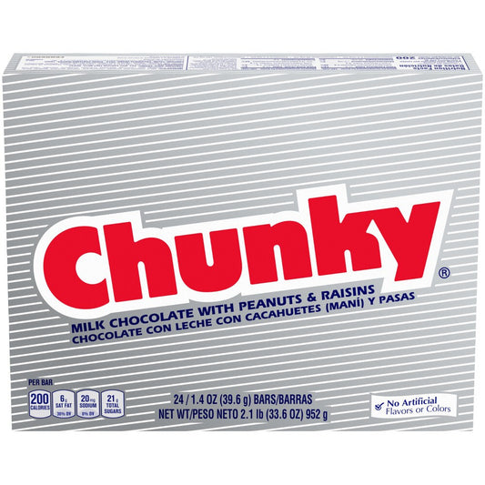 Chunky Candy Bars 24-1.4 Oz. Wrappers