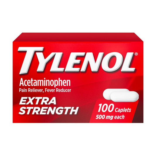 Tylenol Extra Strength Caplets With 500 Mg Acetaminophen, Pain Reliever & Fever Reducer