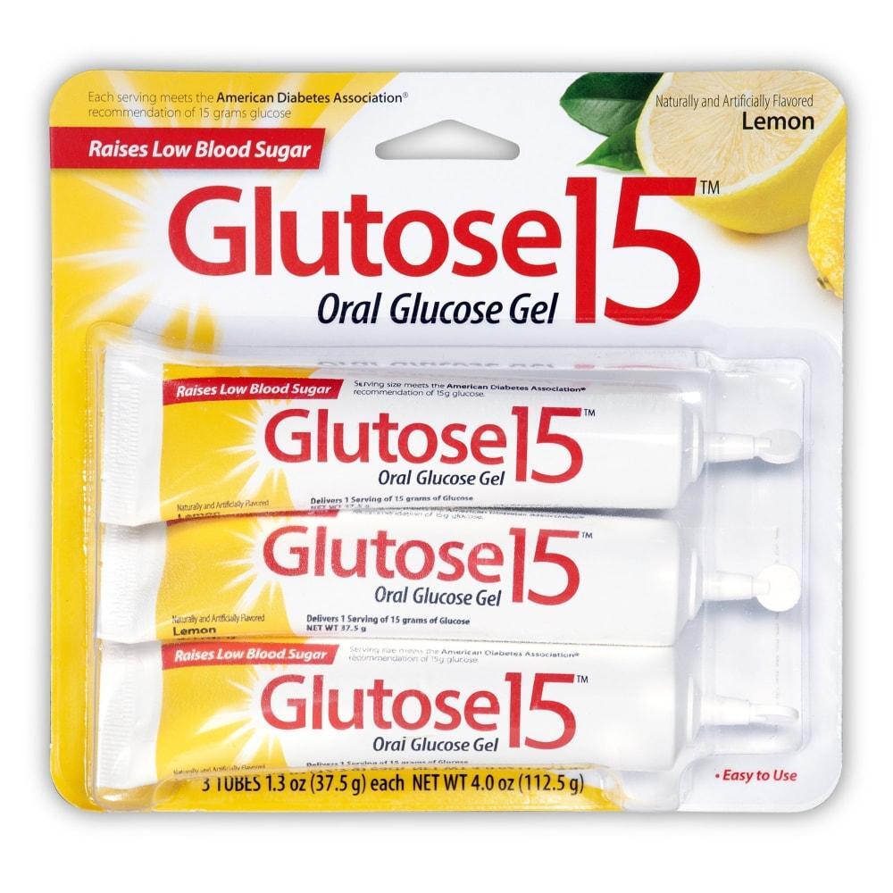 Glutose Oral Glucose Gel 15 In A Tube With Lemon Flavor
