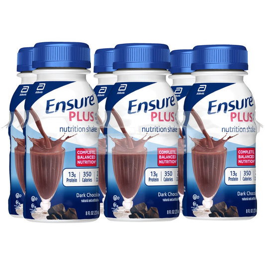 Ensure Plus Nutrition Shake Dark Chocolate Ready-to-Drink 8 Fl Oz Bottles