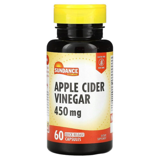 Sundance Vitamins Apple Cider Vinegar 450 Mg - 60 Quick Release Capsules