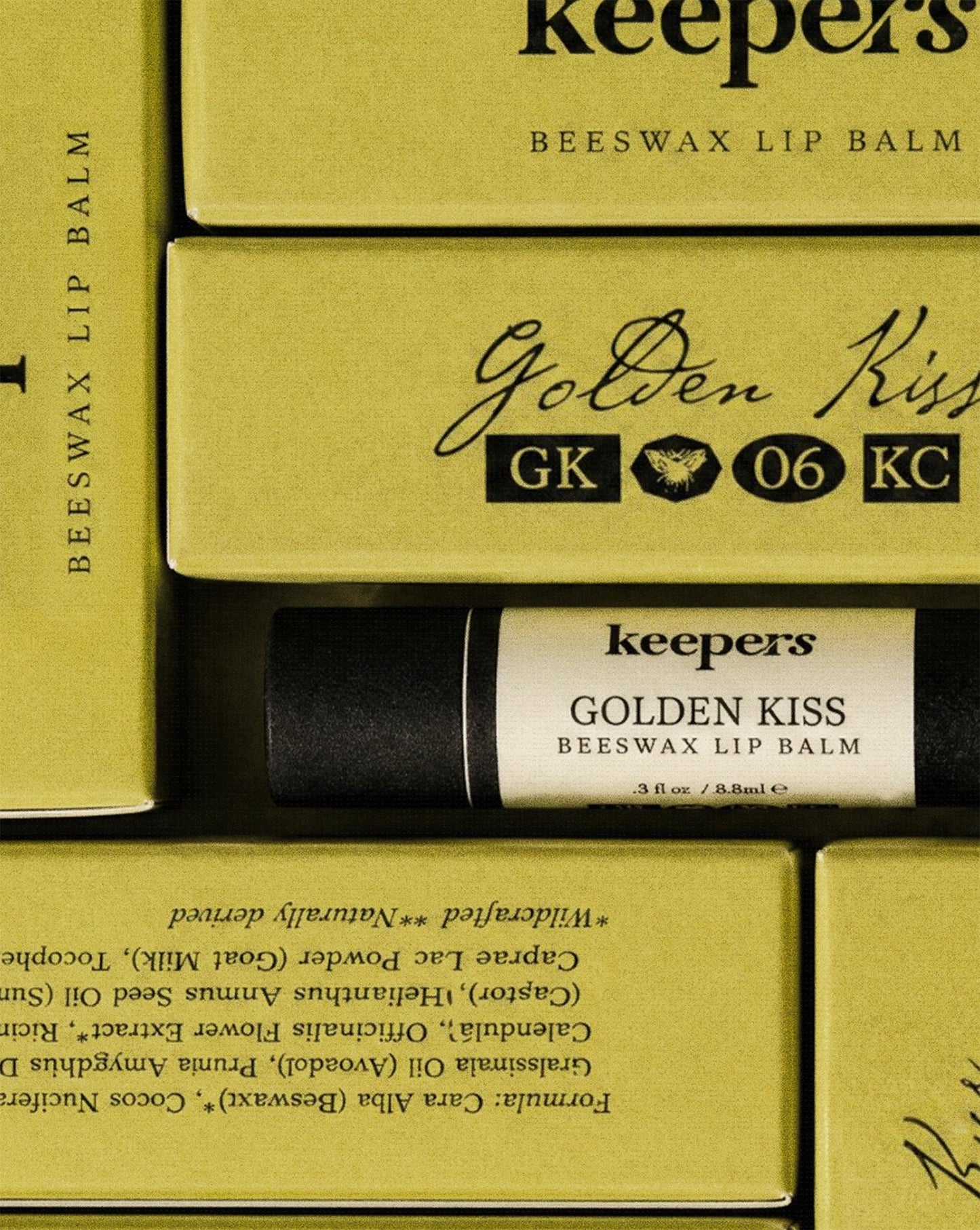 Golden Kiss - Beeswax Lip Balm Trio