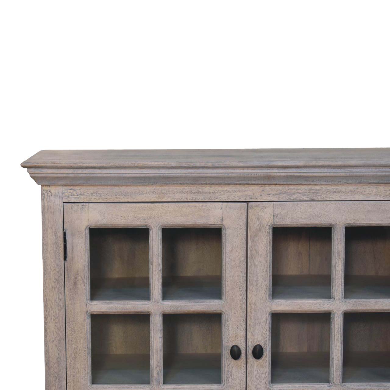 Solid Wood Stone Wash Triple Glazed Cabinet
