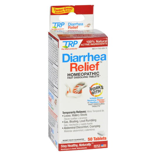 TRP Company Relief Products, Diarrhea Relief, Fast Dissolving Tablets