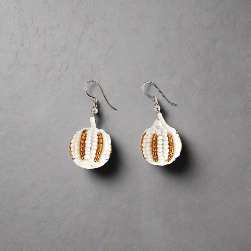 CM Dangle Ball Beaded Earrings