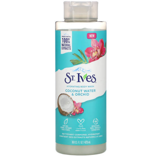 St.Ives Hydrating Body Wash, Coconut Water Orchid, 16 Fl Oz