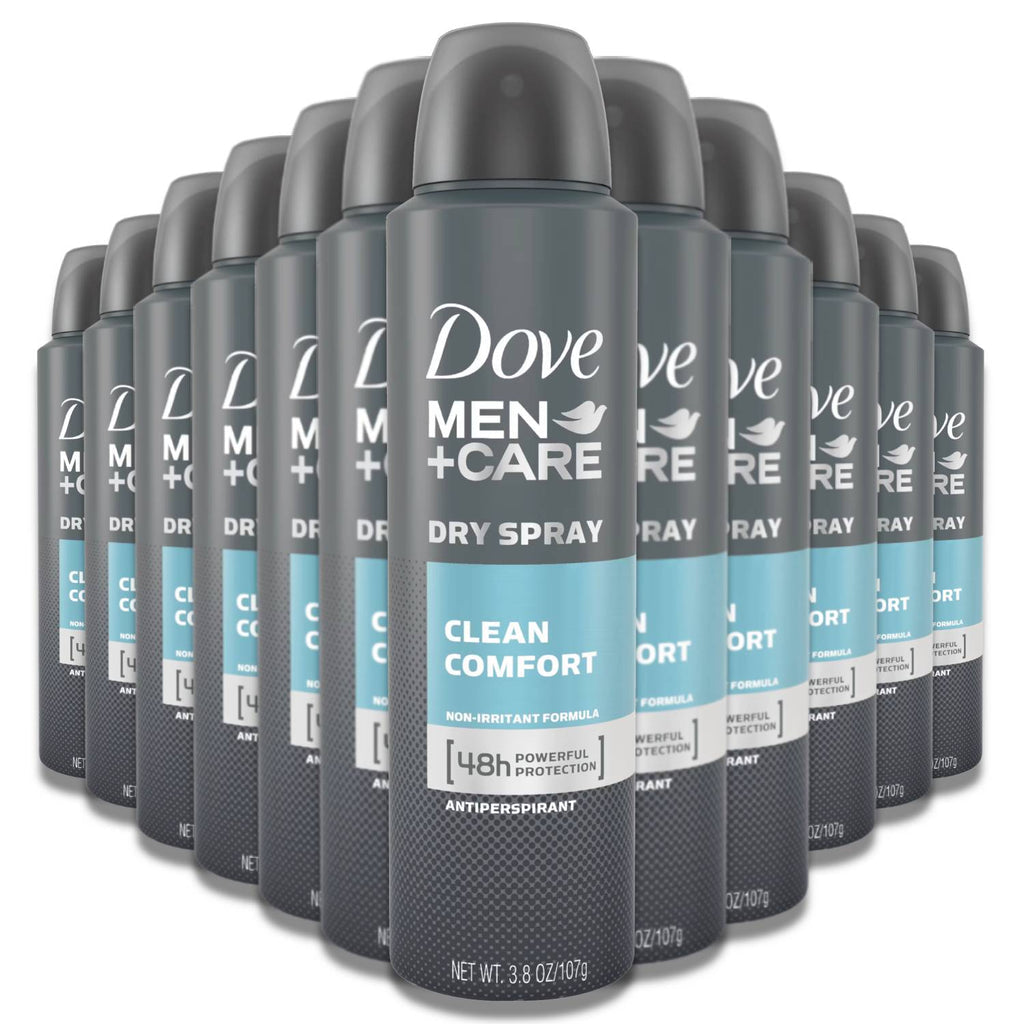 Dove Men + Care Dry Spray Antiperspirant, Clean Comfort 3.8 Oz