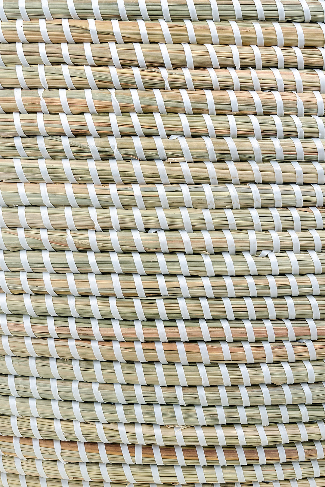 Solid White Knitting Basket