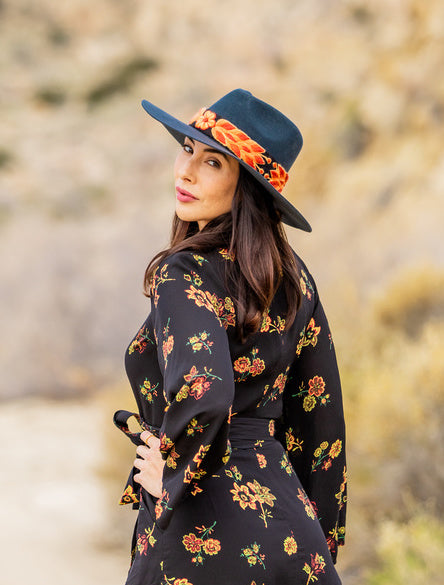 Charcoal Grey Western Hat