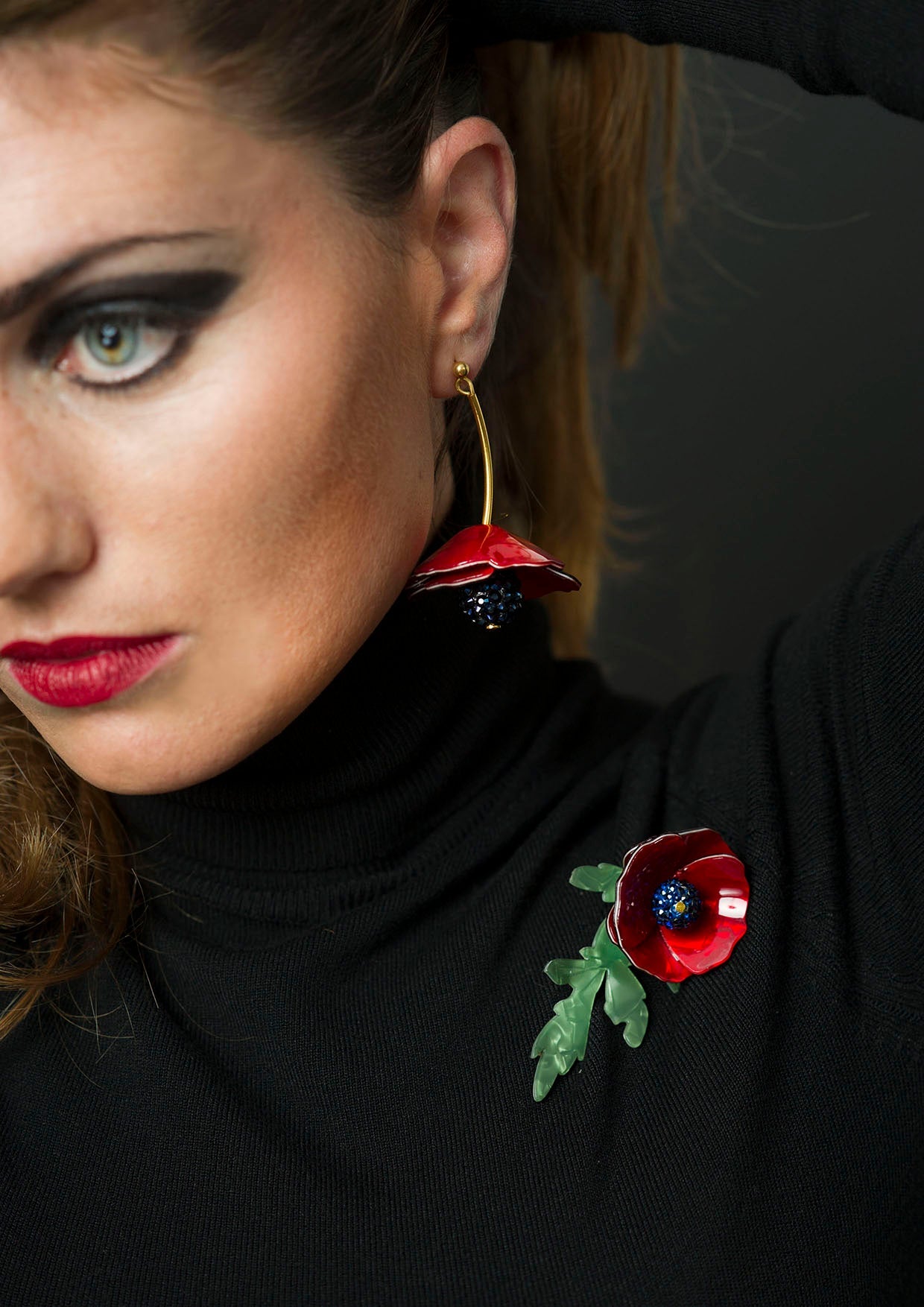 Poppy Brooch by Laliblue