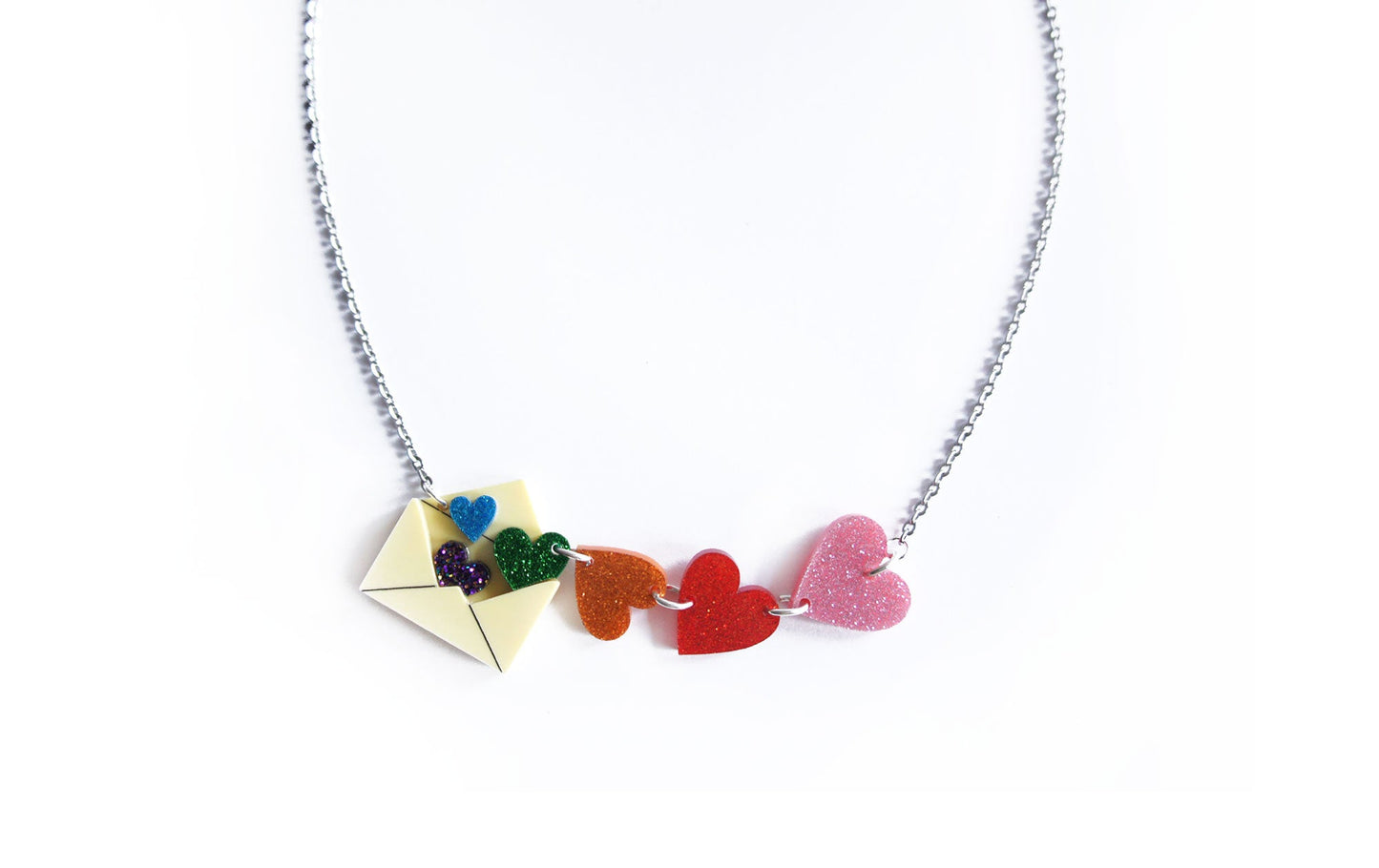 Love Letters Necklace by Laliblue - Red