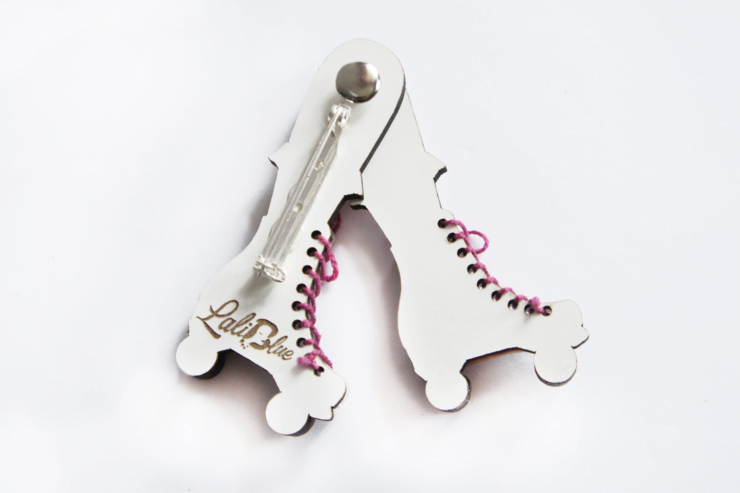 Roller Skates Brooch by Laliblue