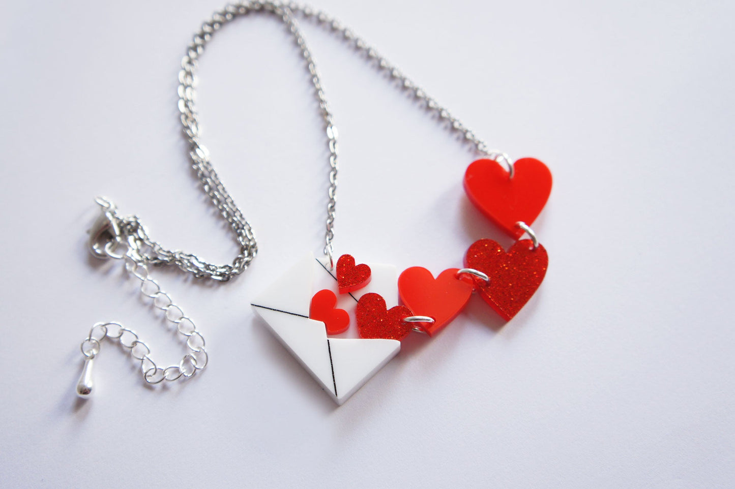 Love Letters Necklace by Laliblue - Rainbow