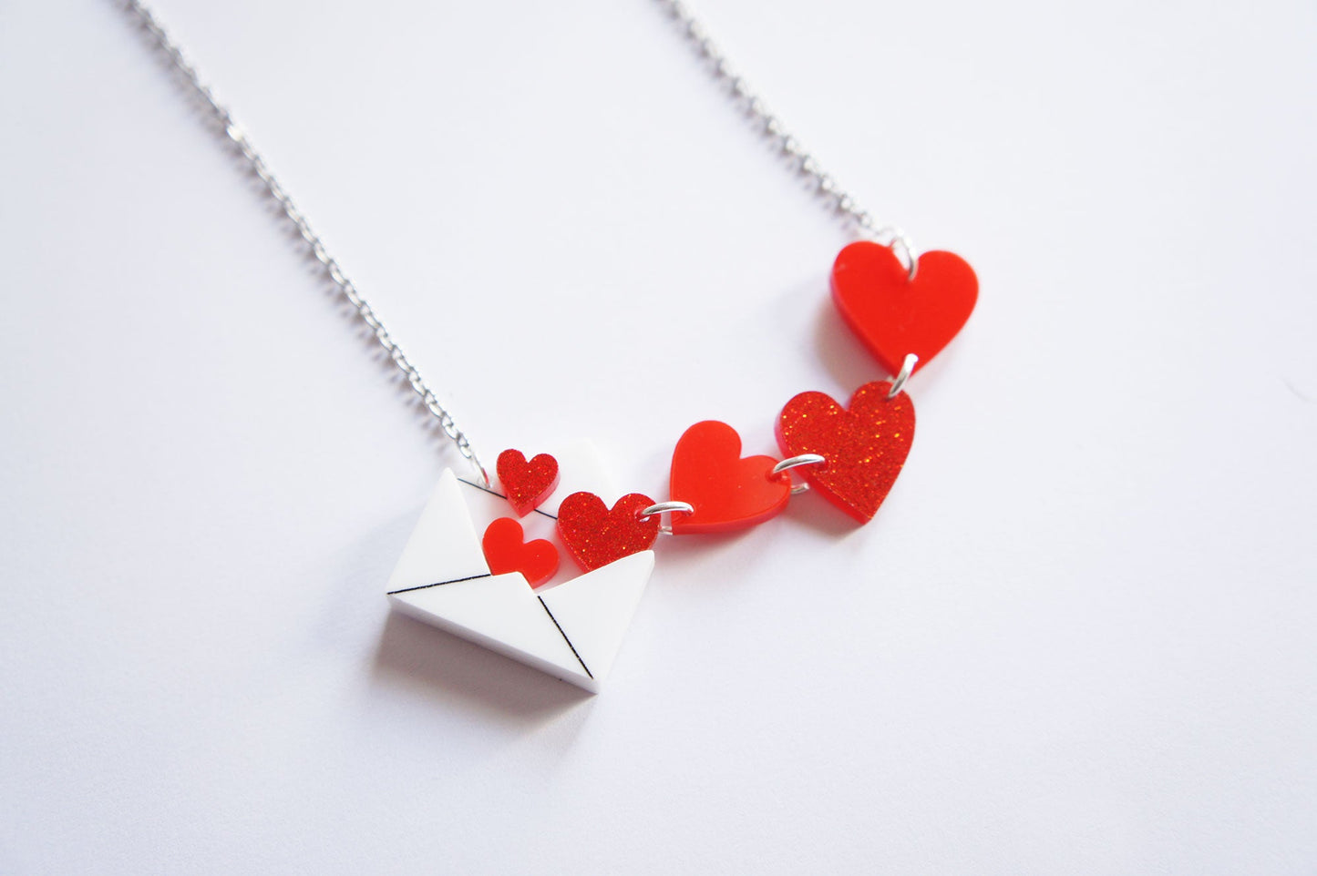 Love Letters Necklace by Laliblue - Rainbow