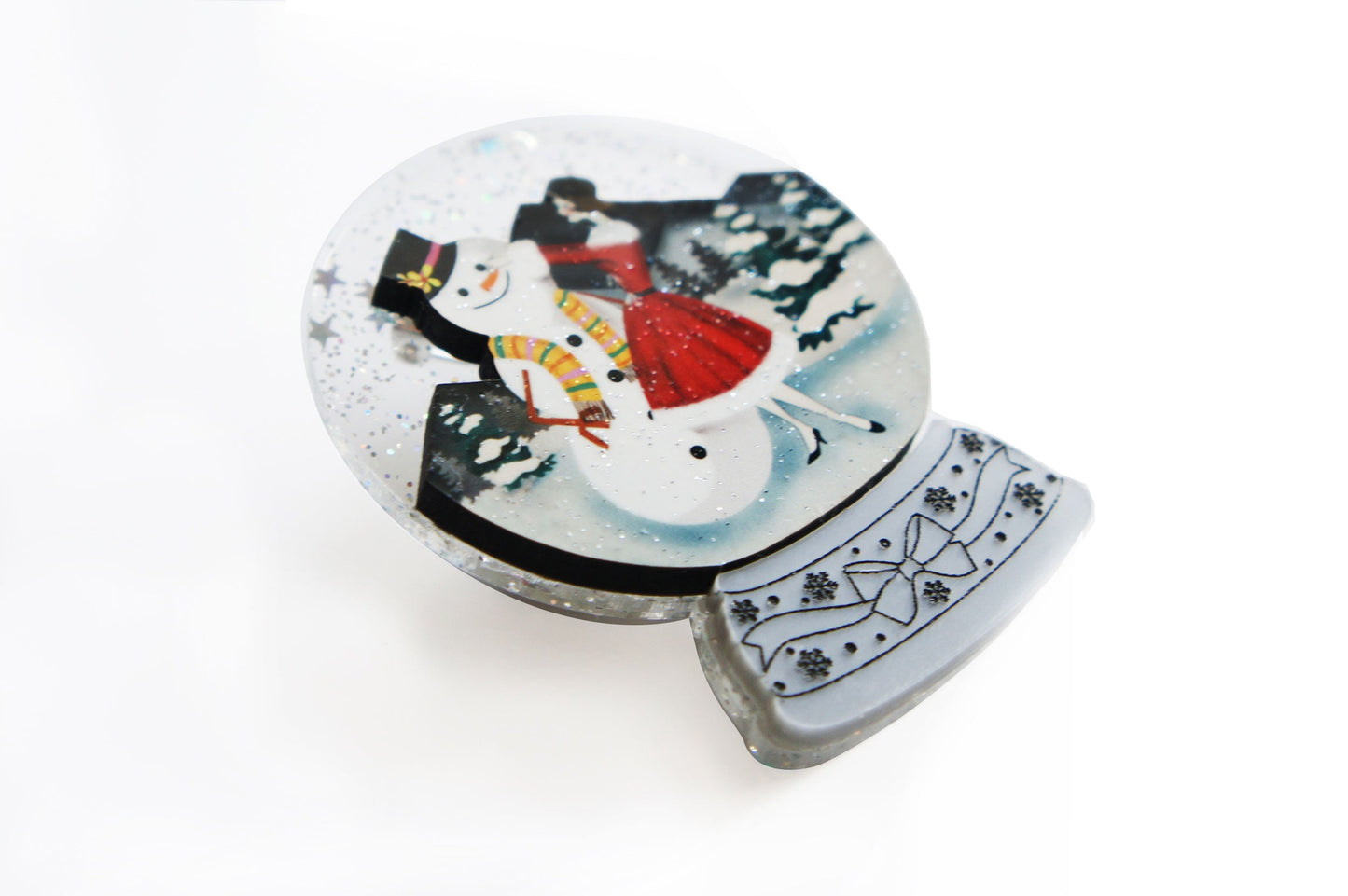 Snowy City Brooch by Laliblue