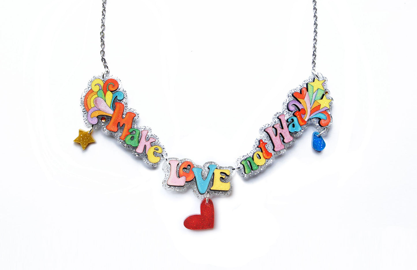 Make Art Not War Necklace by Laliblue