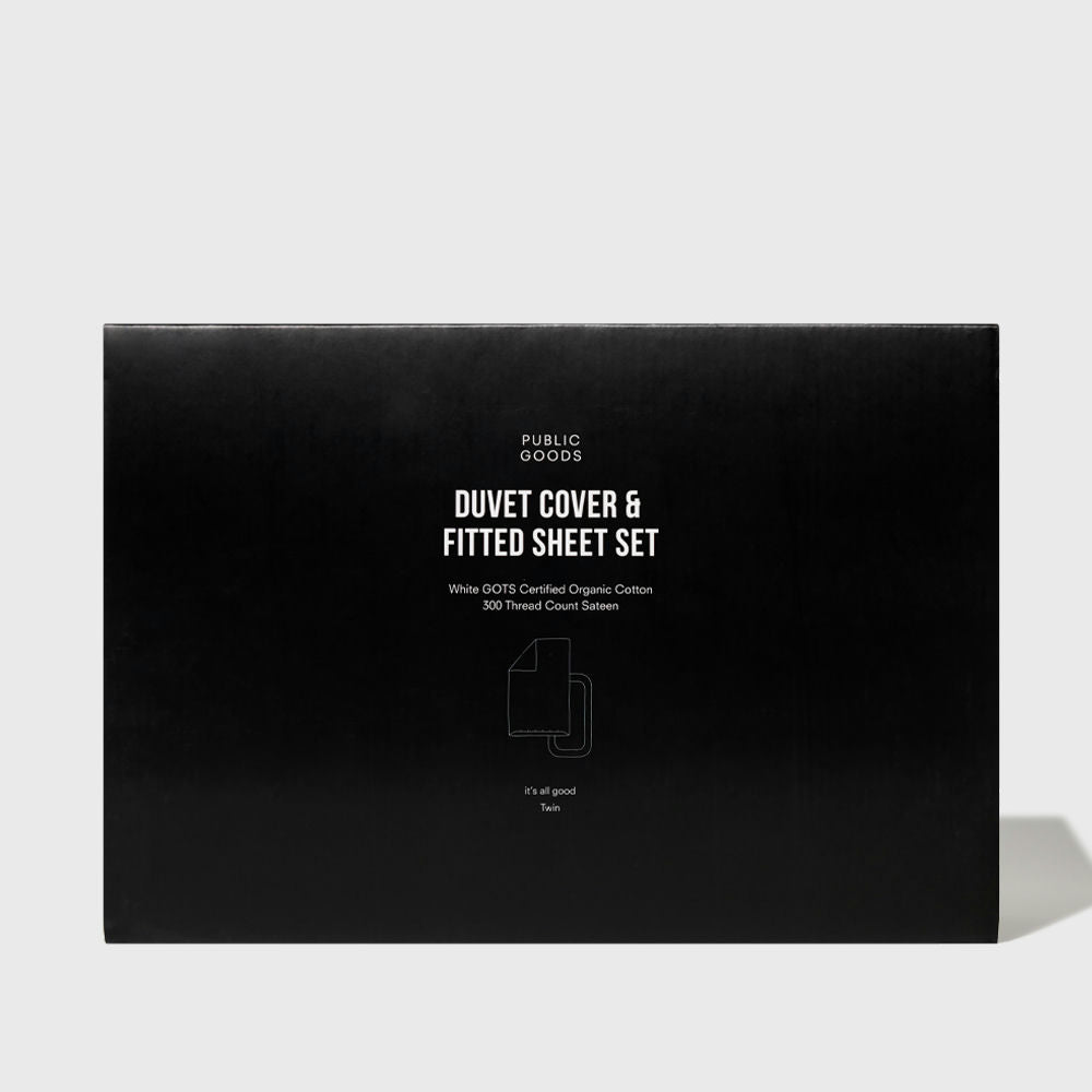 Organic Duvet Cover & Fitted Sheet Set - Osadia Concept Store