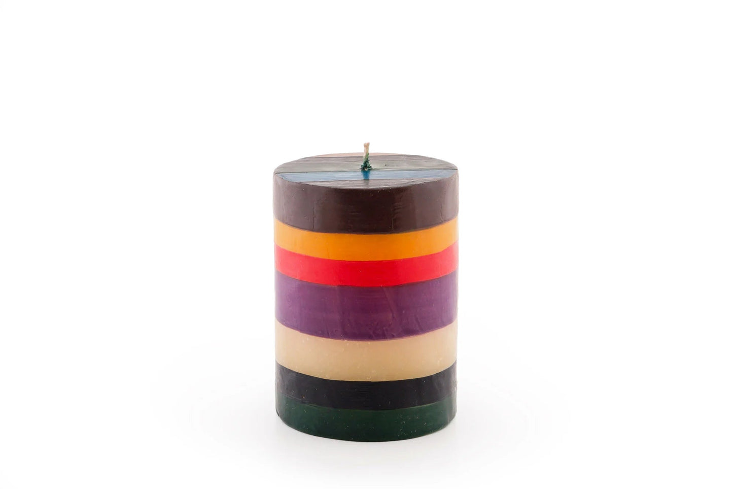 Memphis Stripe Painted Candles
