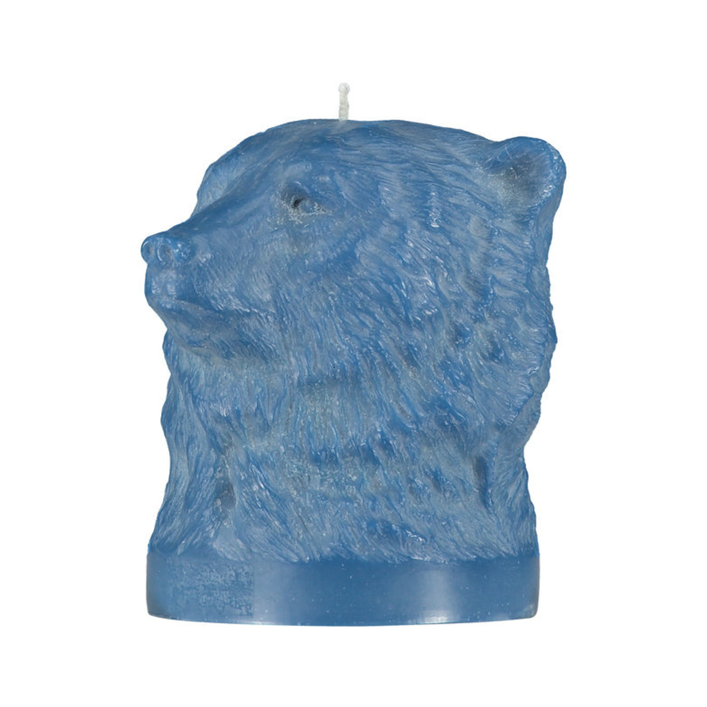 Saxe Blue Bear Head Candle