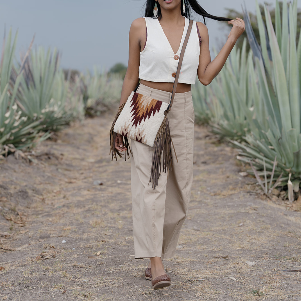Copal Fringe Crossbody