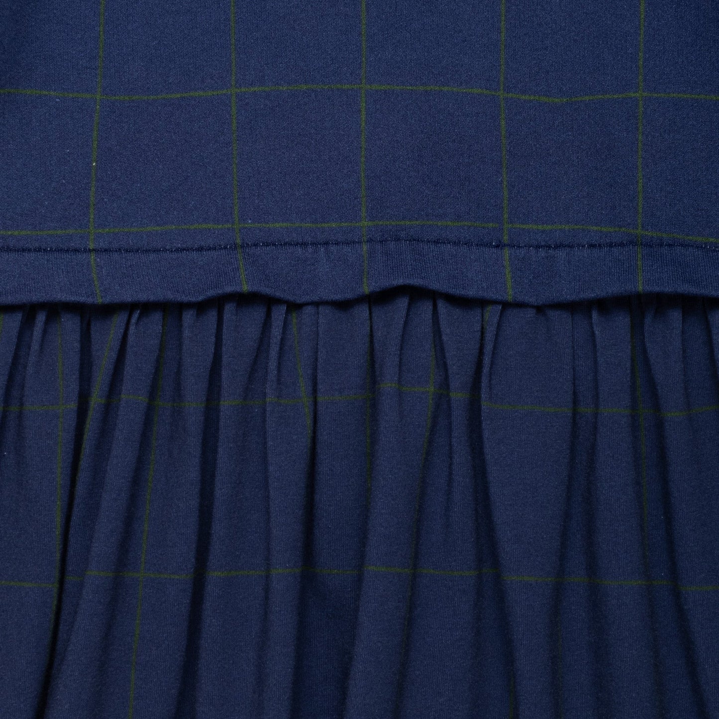 Navy Grid Dress