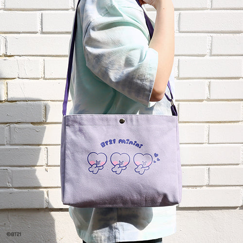 BTS  x BT21 Minini Canvas Bag And Pouch