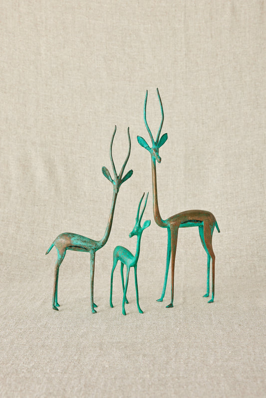 Tuareg Brass Springboks Figurines