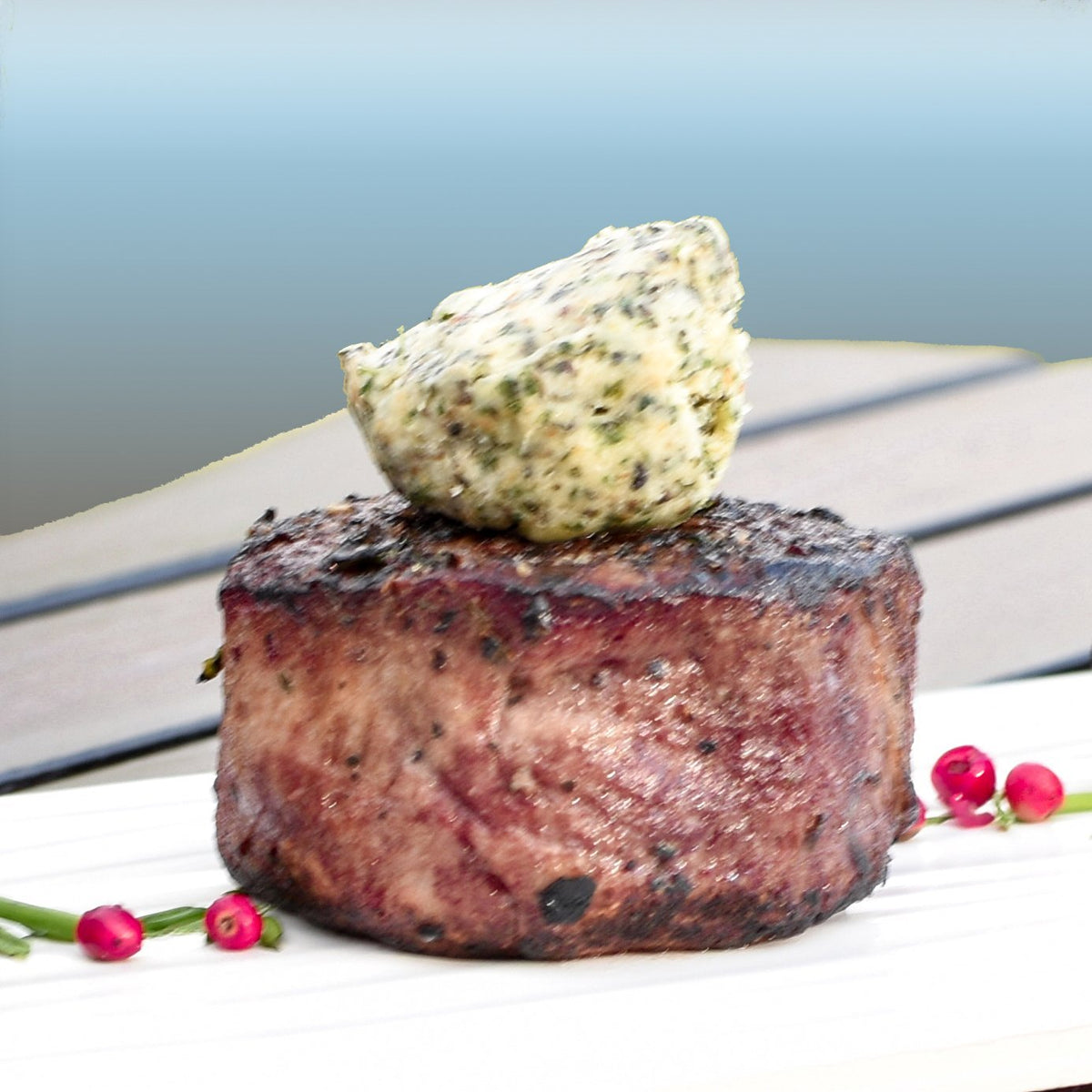The Patio Daddy-O USDA Prime Filet Mignon Steak Box Mushroomery