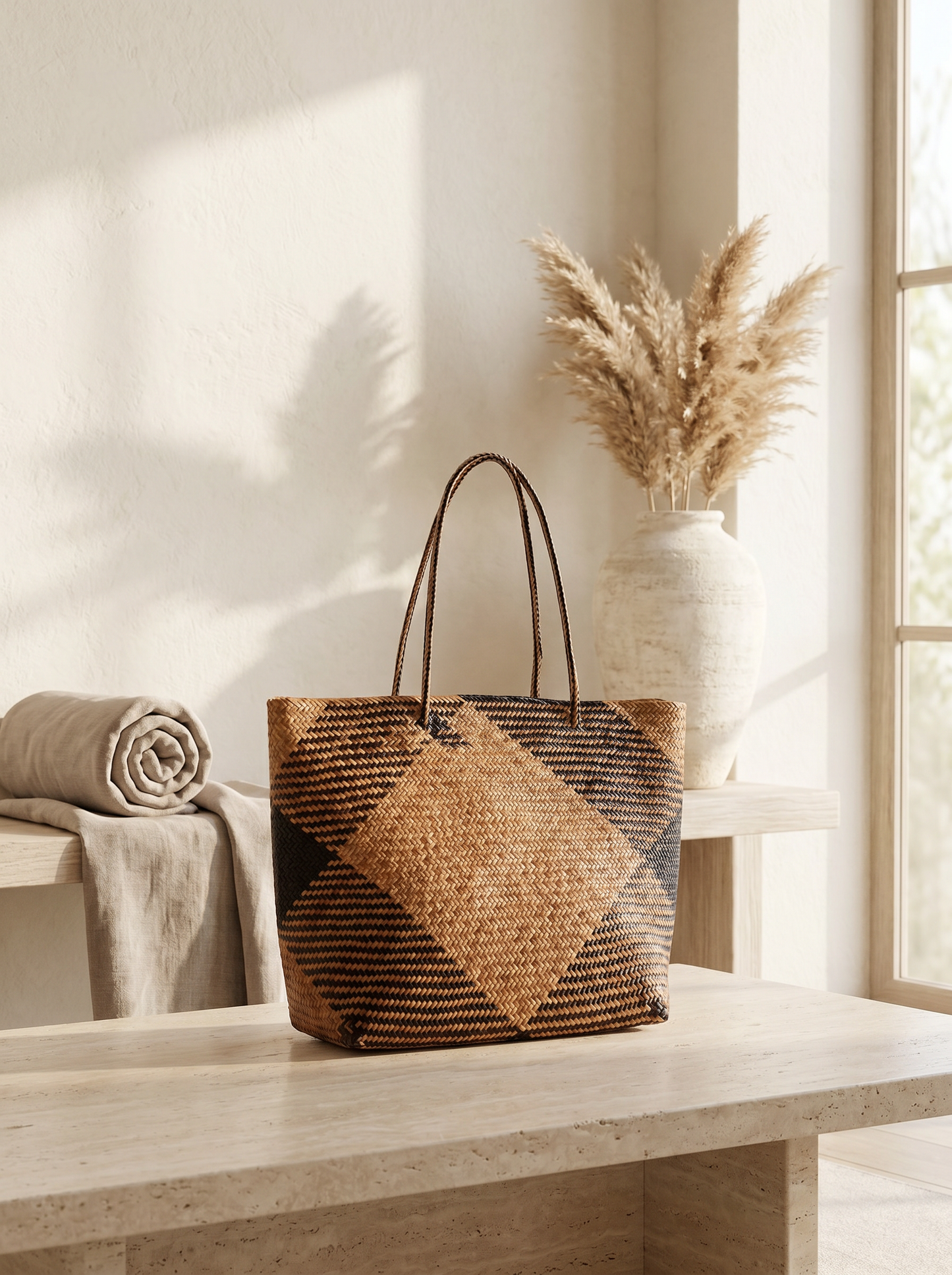 Avery Day Tote - Diamond Motif