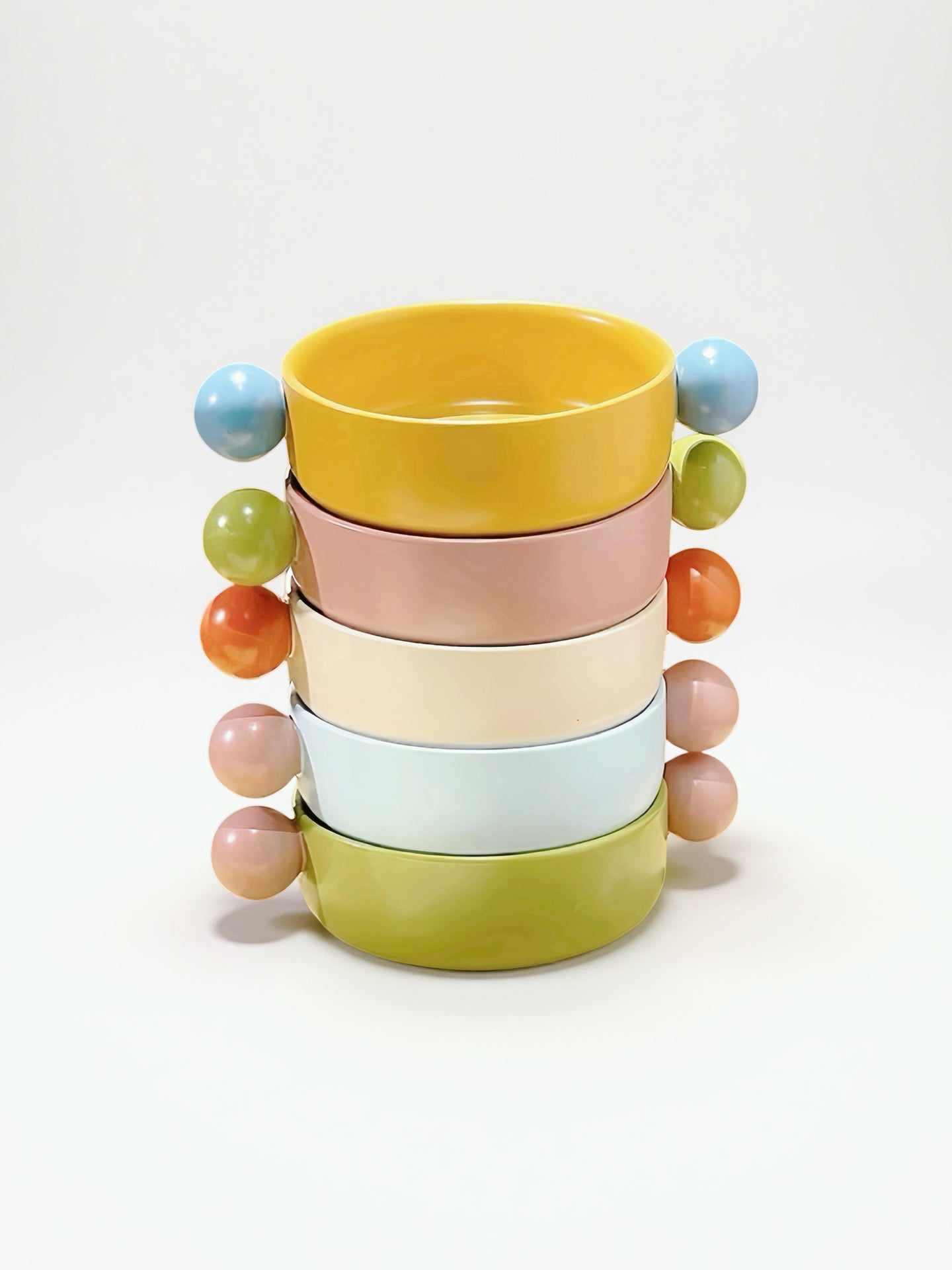 Small Gelato Serving Bowl - Cute Dopamine Whimsical Ceramic Dinnerware