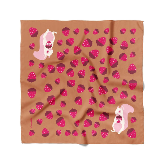 Albino Squirrel  Cotton Silk Bandana - Osadia Concept Store