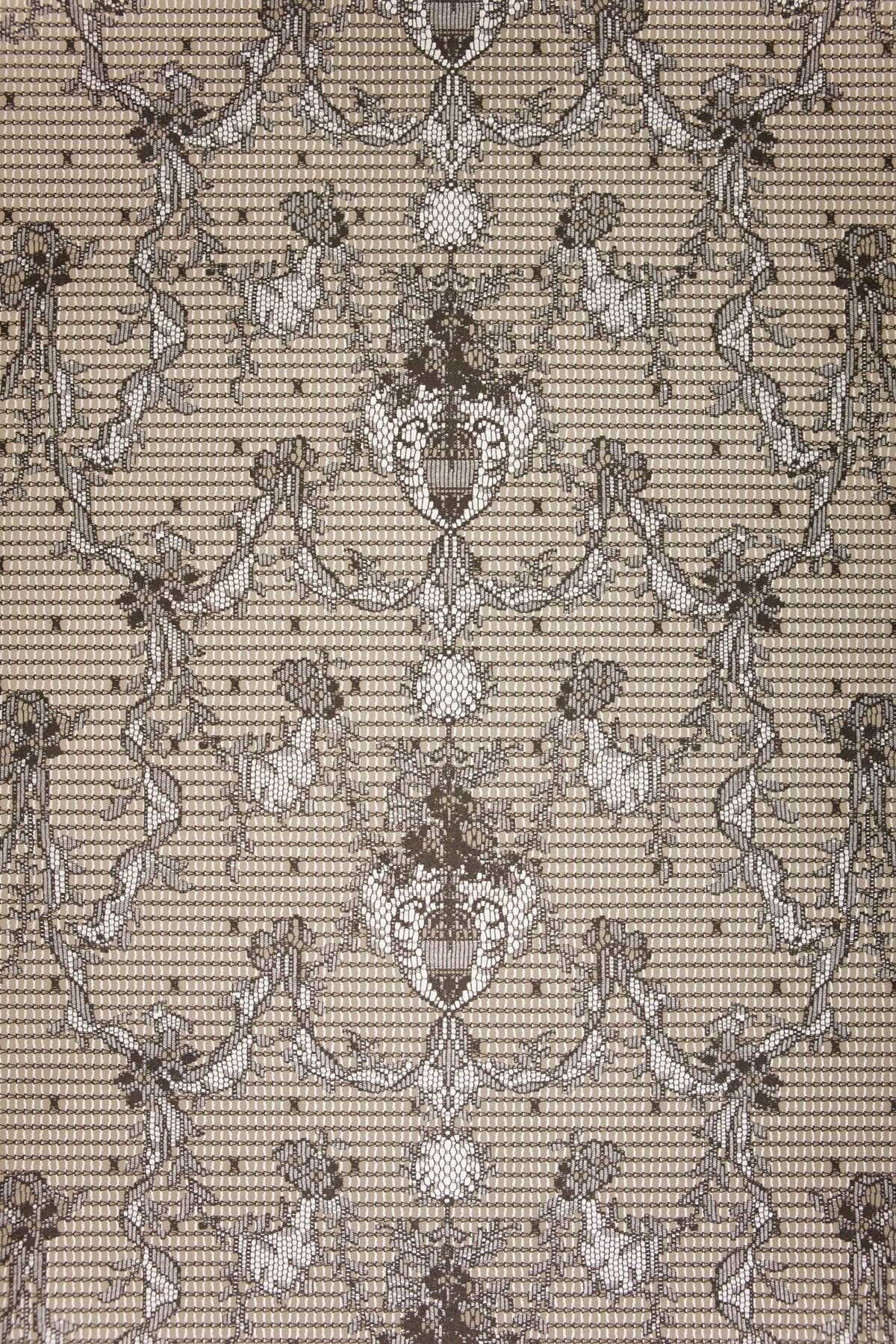 Prince of Scots Ribbon Damask Paper Lace Vinyl Wallpaper