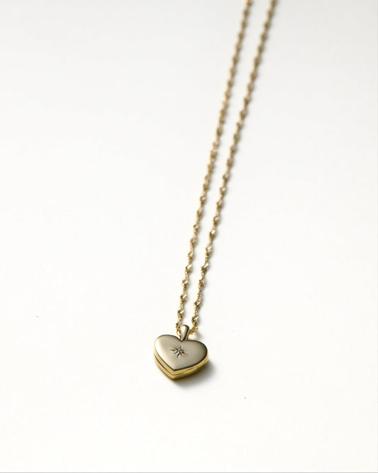 Lily Heart Locket