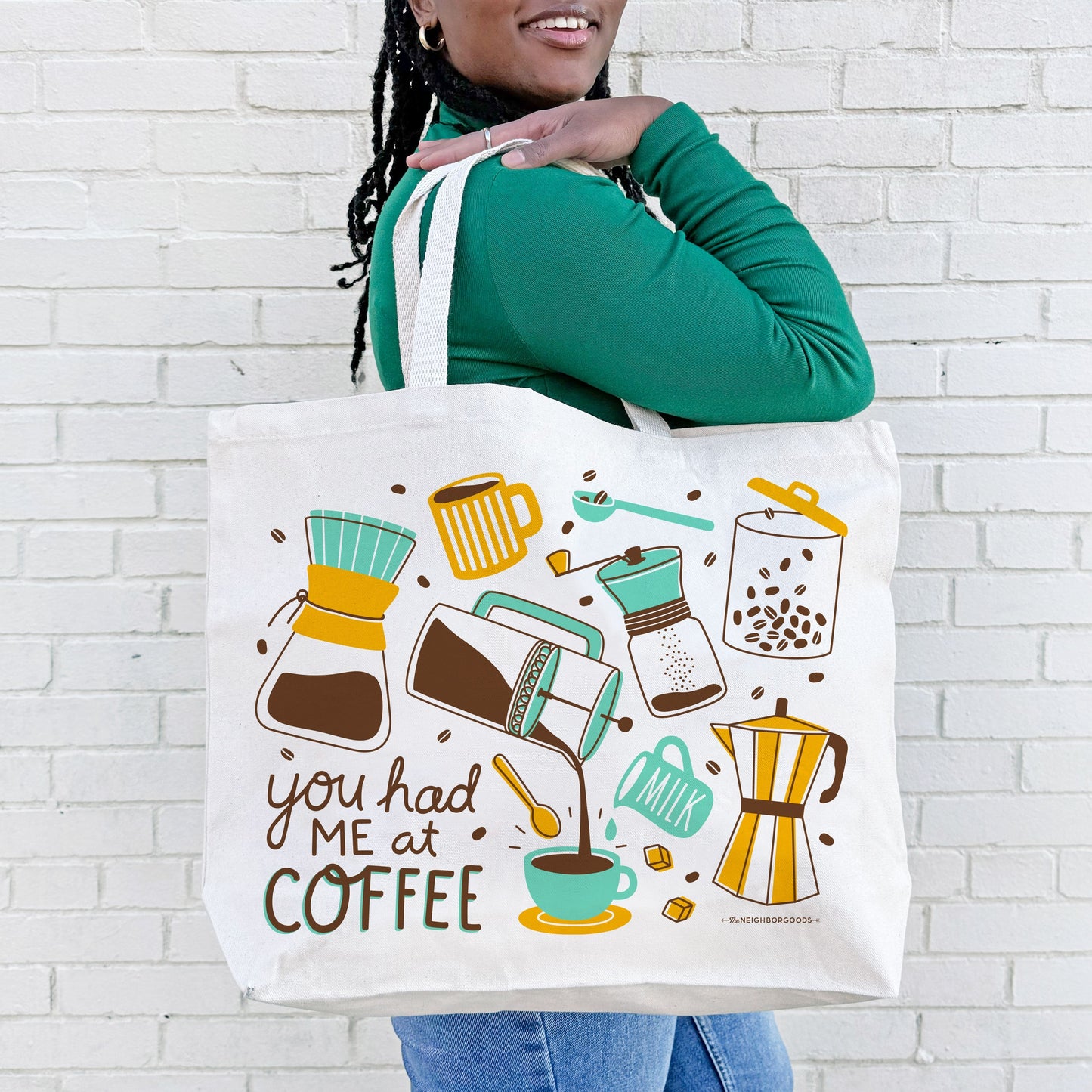 Coffee Candle & Tote Gift Set