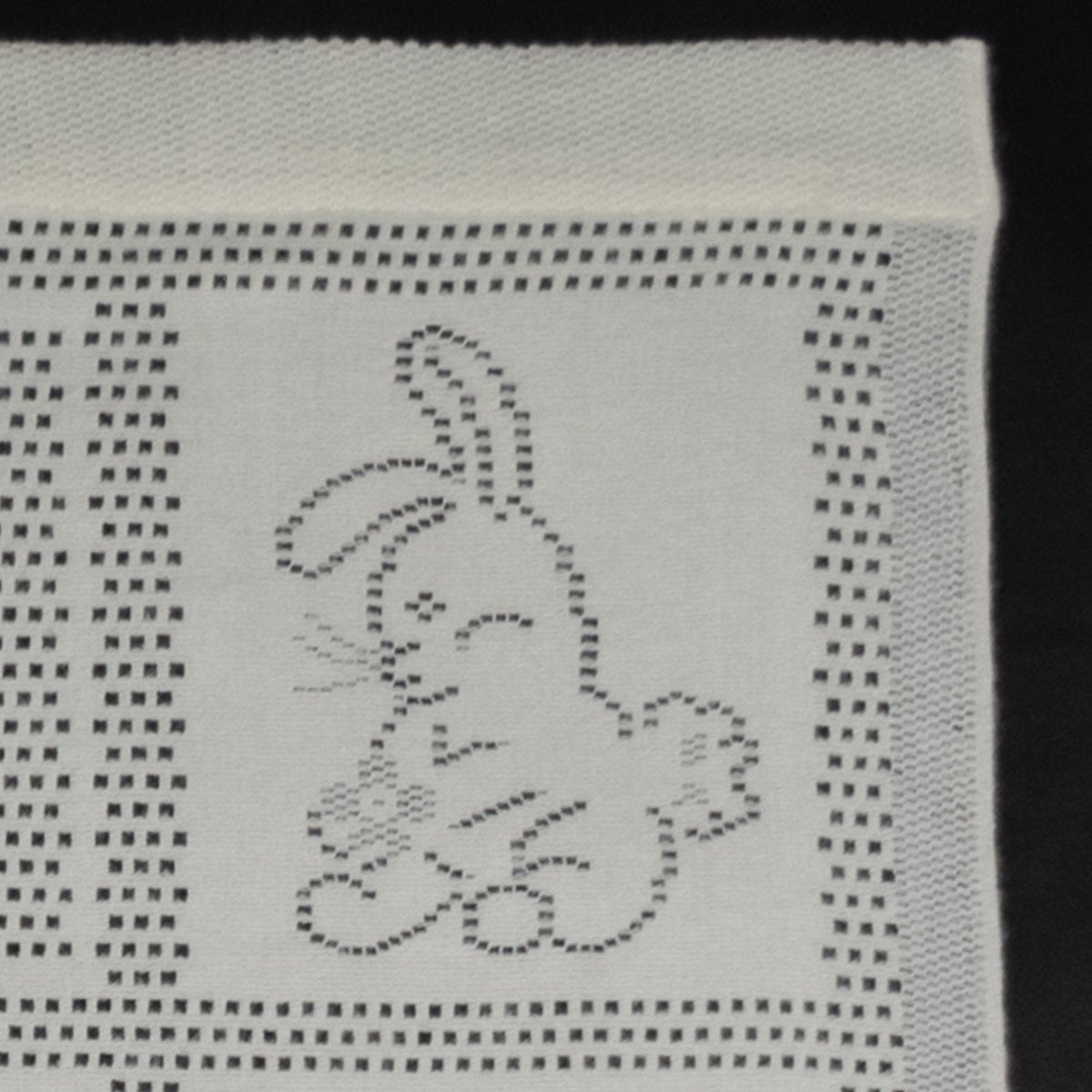Southampton Home Lace Weave Bunny Baby Blanket - Ivory