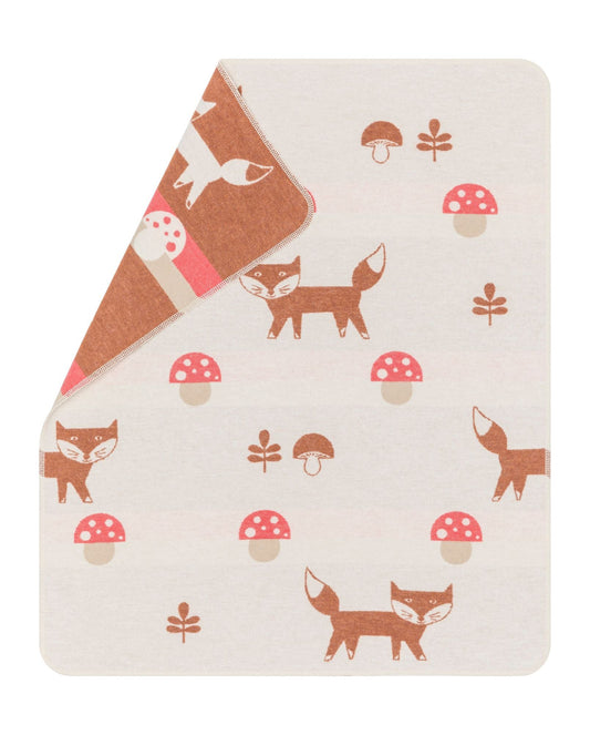 JUWEL Baby Blanket "Fox and Mushroom"