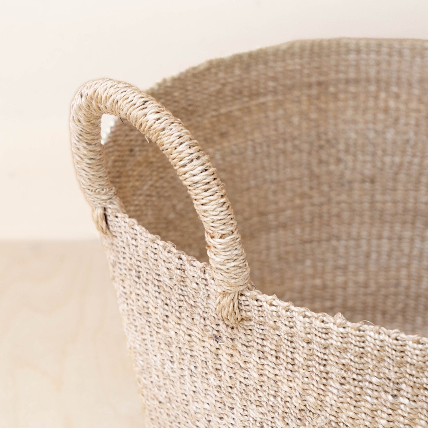 Large Round Woven Basket - Modern Baskets | LIKHÂ