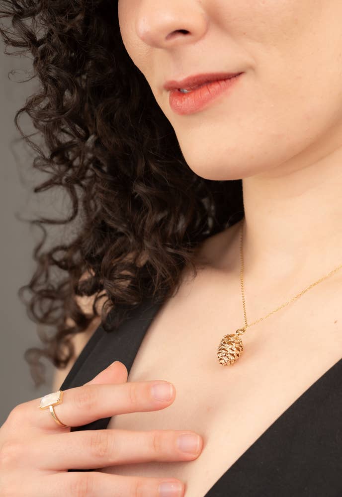 Abundant Hope Pinecone Necklace
