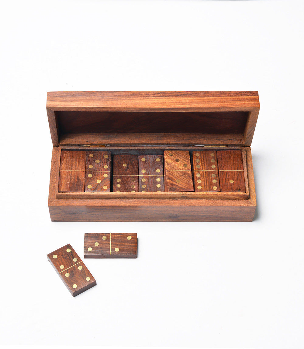 Domino Family Fun Wooden Game Set - Handmade - Osadia Concept Store
