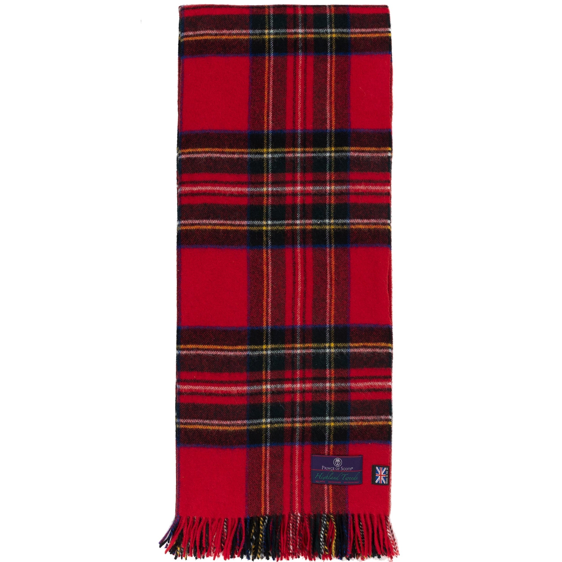 Highland Tweeds Shetland Lambswool Throw (Royal Stewart) - Osadia Concept Store