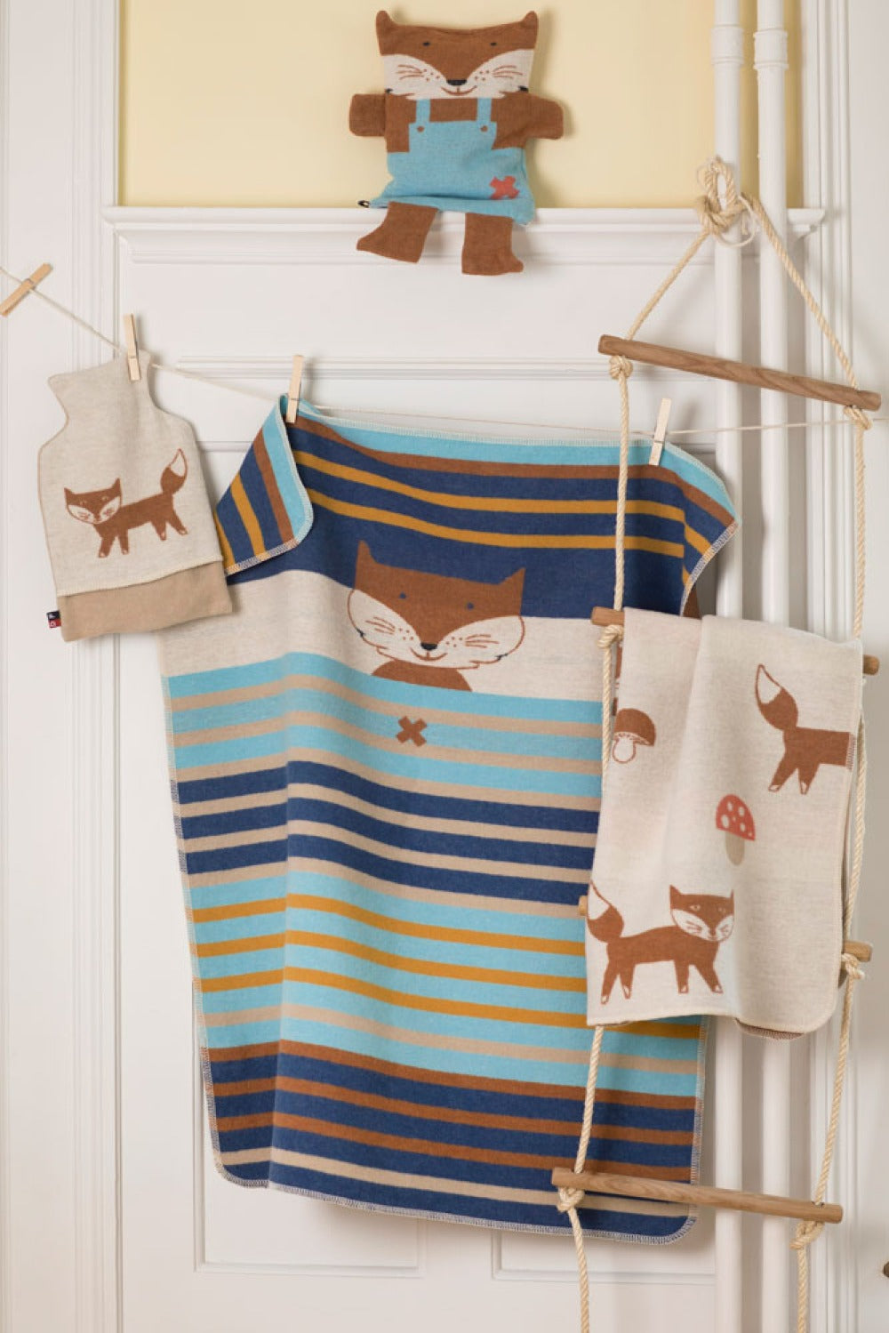 JUWEL Baby Blanket "Fox/Stripes"