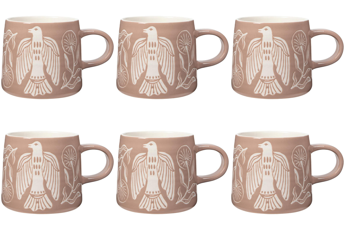 Set of 6 Mug Imprint Peregrine