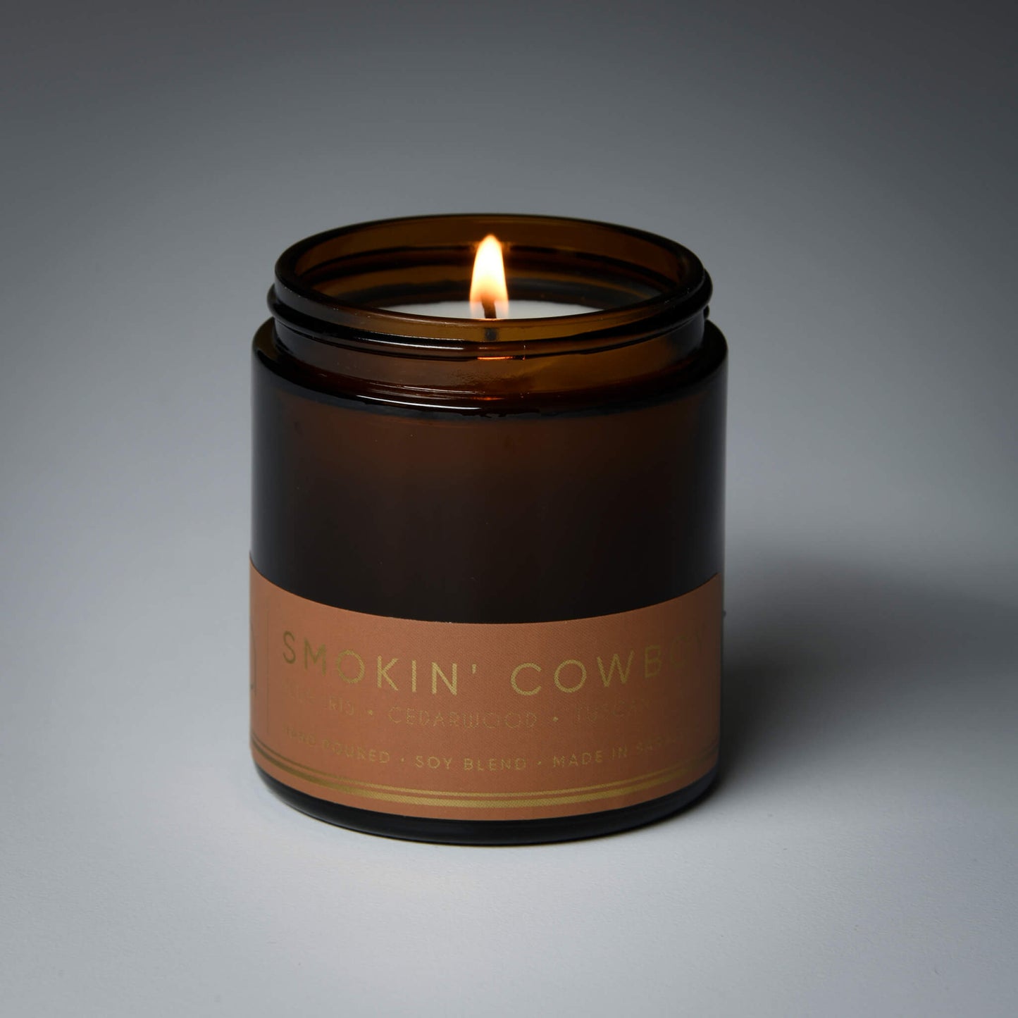 Smokin' Cowboy Tuscan Leather & Sandalwood Soy Blend Candle