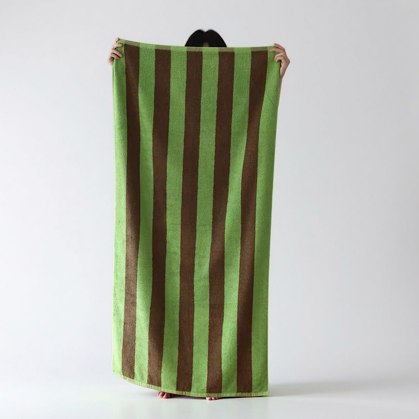 Ultra Soft Absorbent Terra Stripe Bath Towel