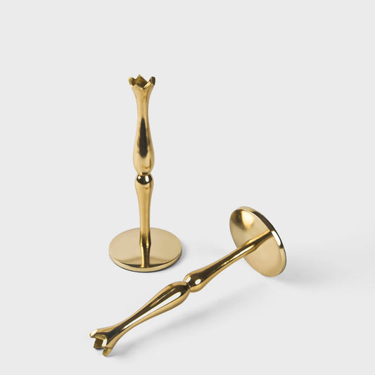 Holiday Accents Brass Candlesticks – Set of 2