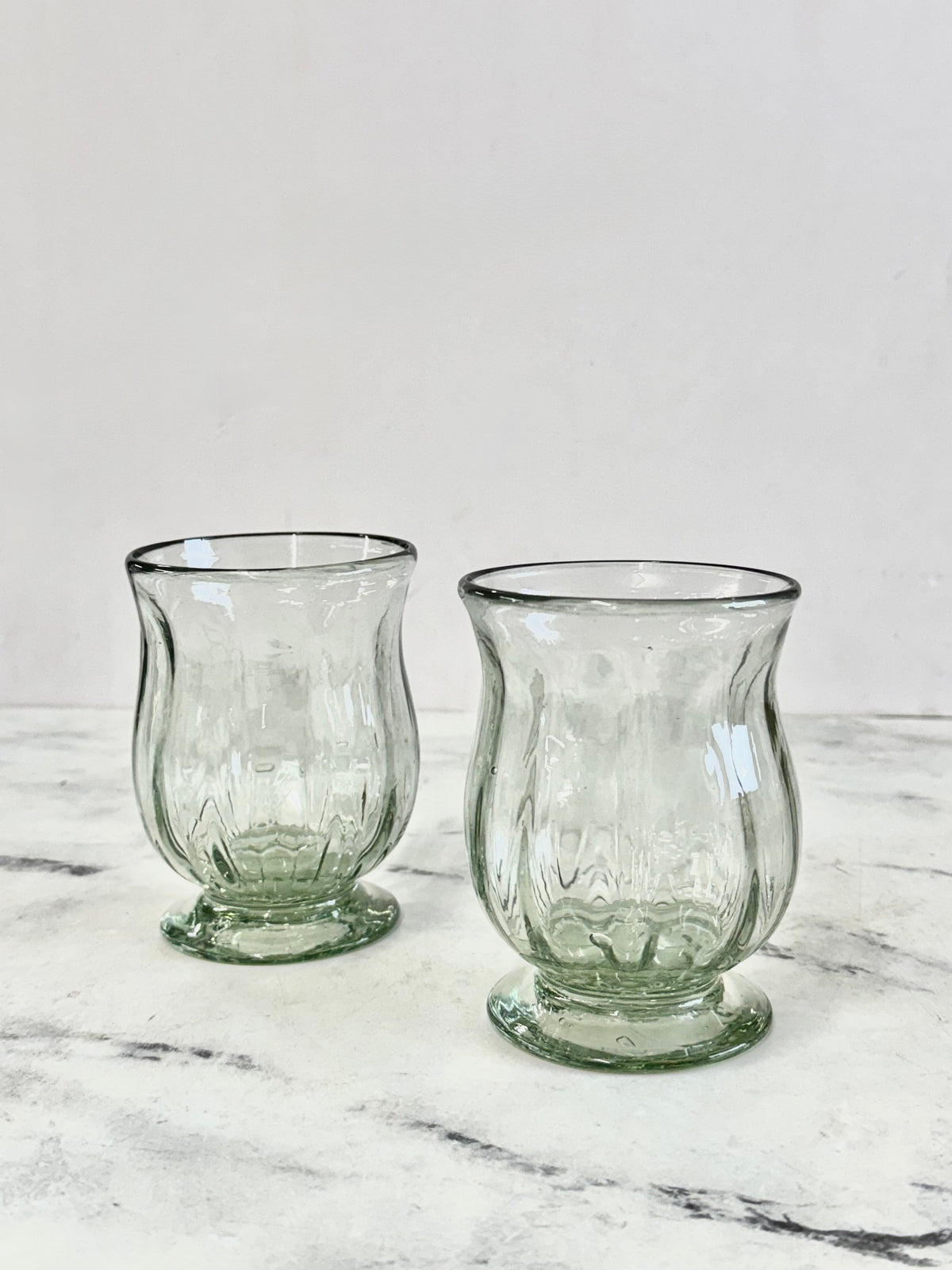 Handblown Estelle Glass, Set of 2
