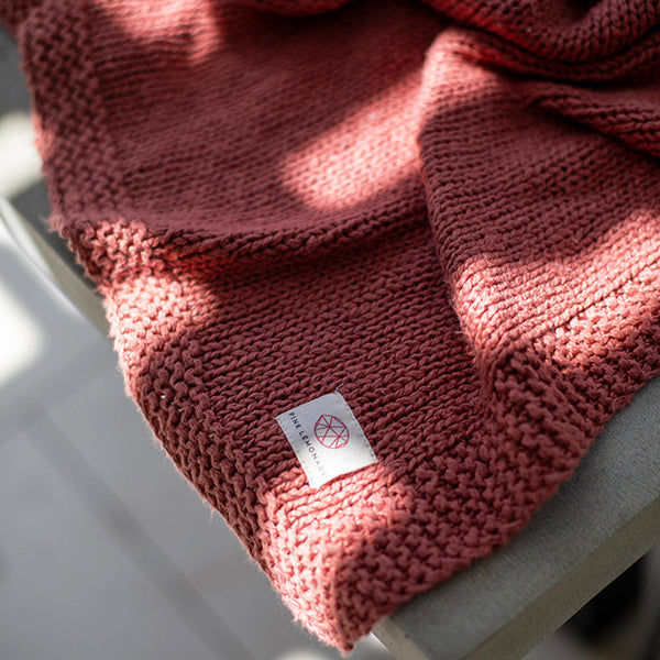 Zrestha Organic Cotton Knit Throw Blanket
