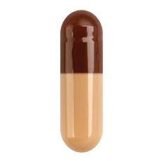 Capsugel Coni-Snap Gelatin Capsules, Size #1, Brown/Light Pink, 1,000 Count