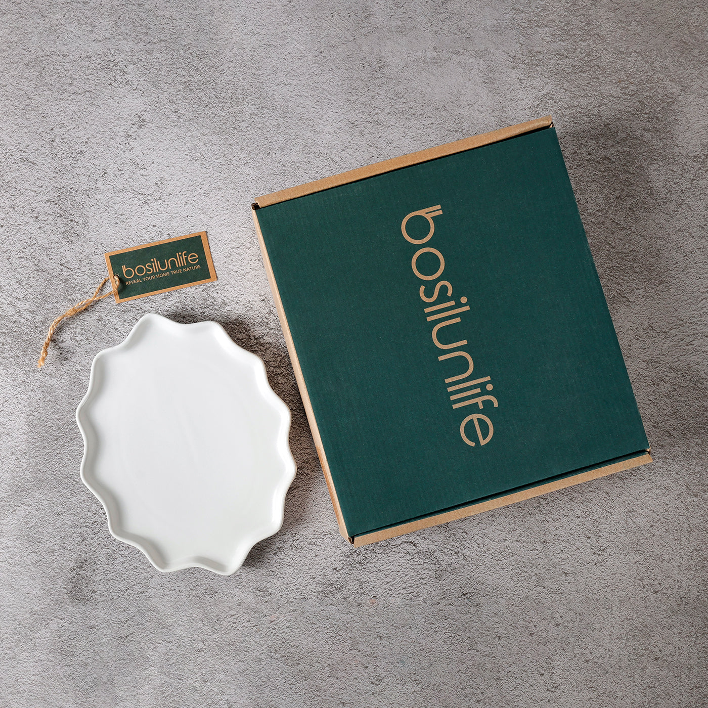 Forest Star Dinner Plate Recycled Ceramic Eco-Clay (Four-piece set) - Osadia Concept Store