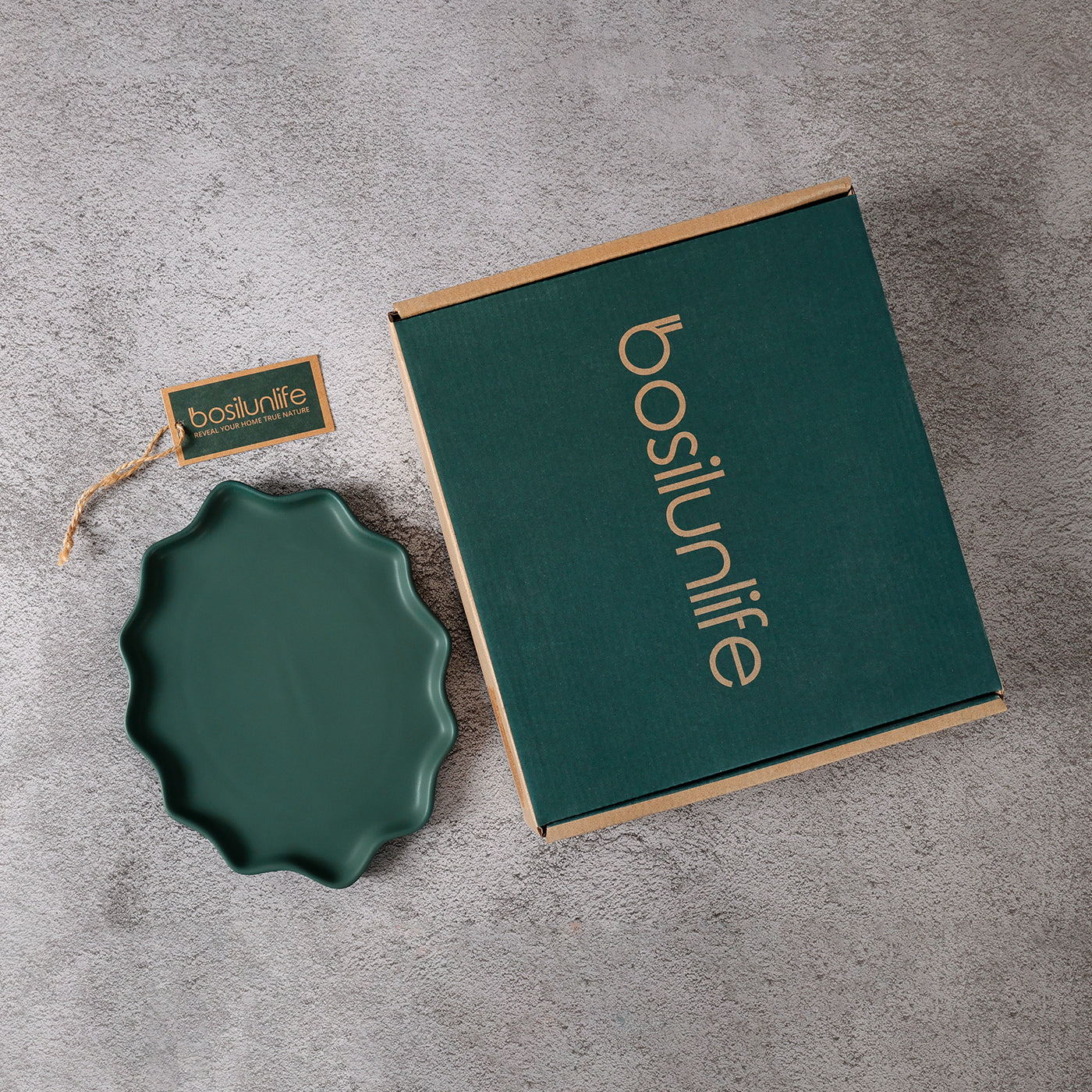 Forest Star Dinner Plate Recycled Ceramic Eco-Clay (Four-piece set) - Osadia Concept Store